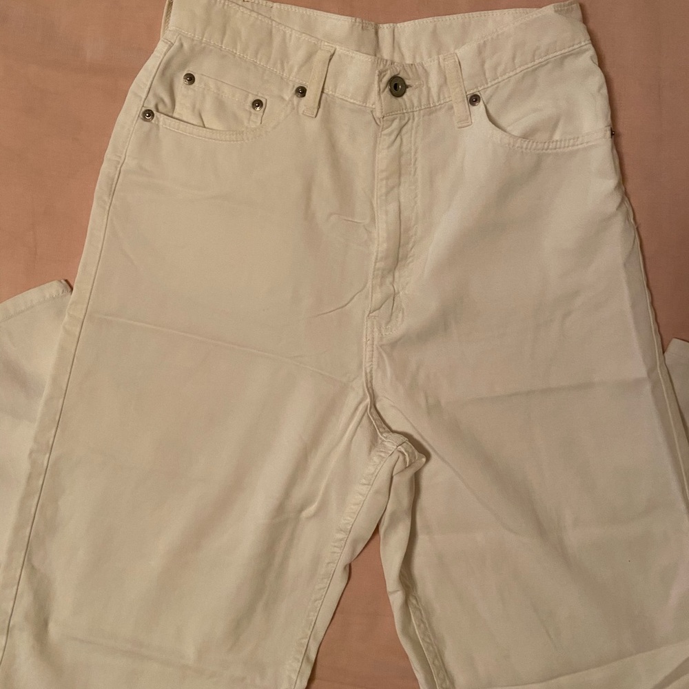 Vintage White Wide Leg Levi’s Jeans